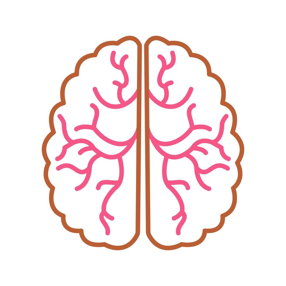 hersenen vector pictogram