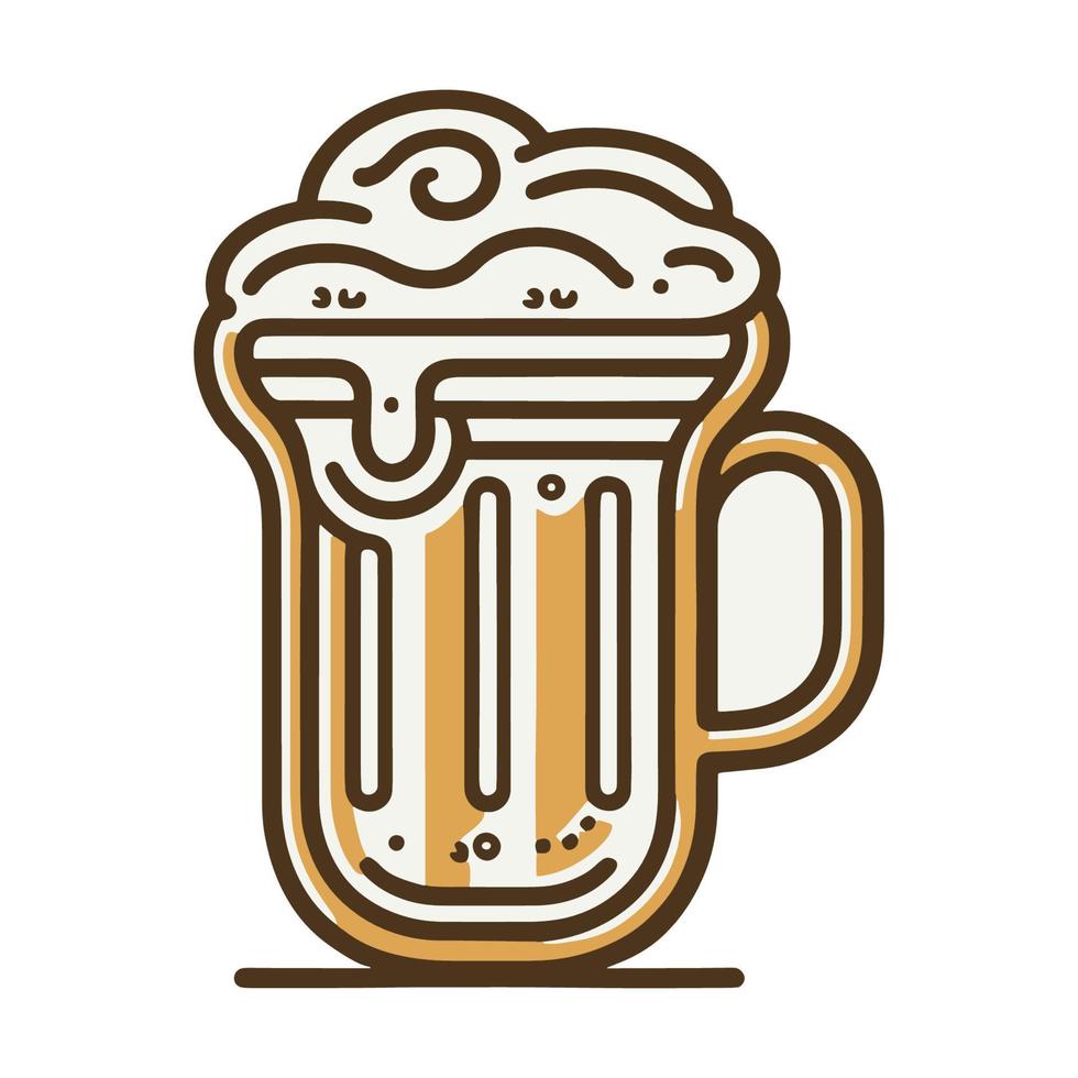 bier. gemakkelijk icoon. vector illustratie. eps10