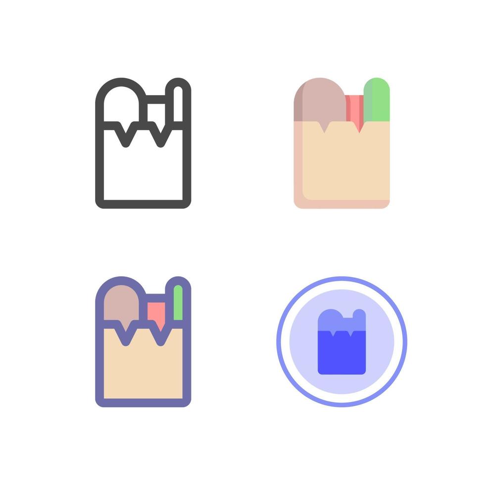 kruidenier icon pack geïsoleerd op een witte achtergrond. voor uw websiteontwerp, logo, app, ui. vectorafbeeldingen illustratie en bewerkbare beroerte. eps 10. vector