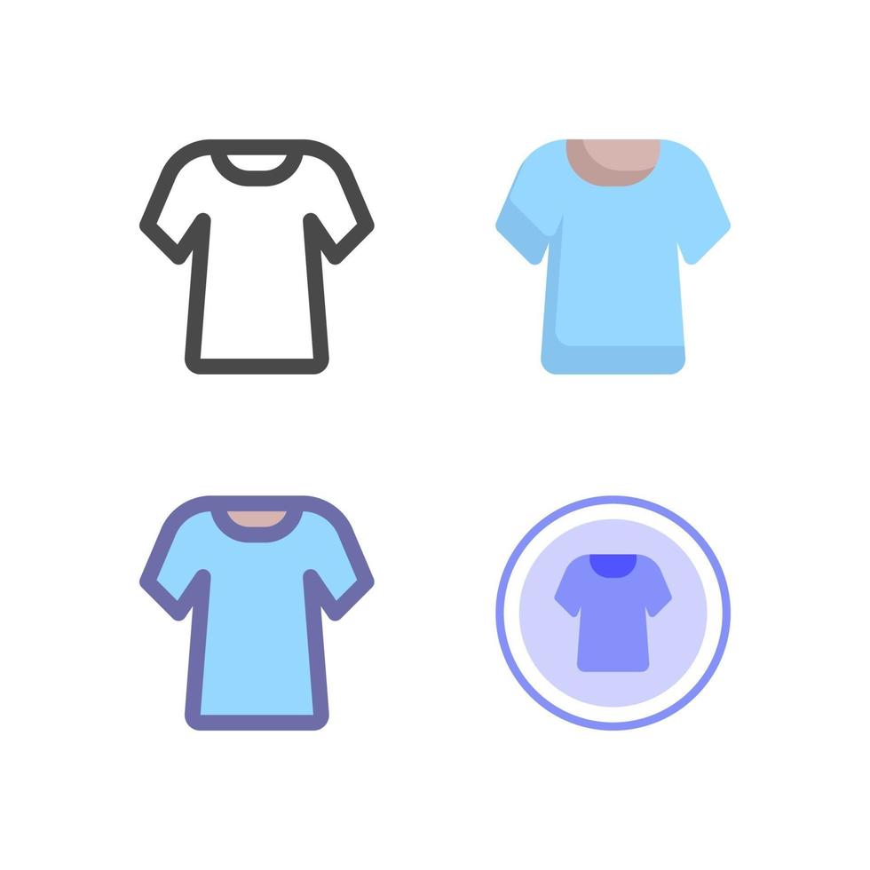 shirt icon pack geïsoleerd op een witte achtergrond. voor uw websiteontwerp, logo, app, ui. vectorafbeeldingen illustratie en bewerkbare beroerte. eps 10. vector