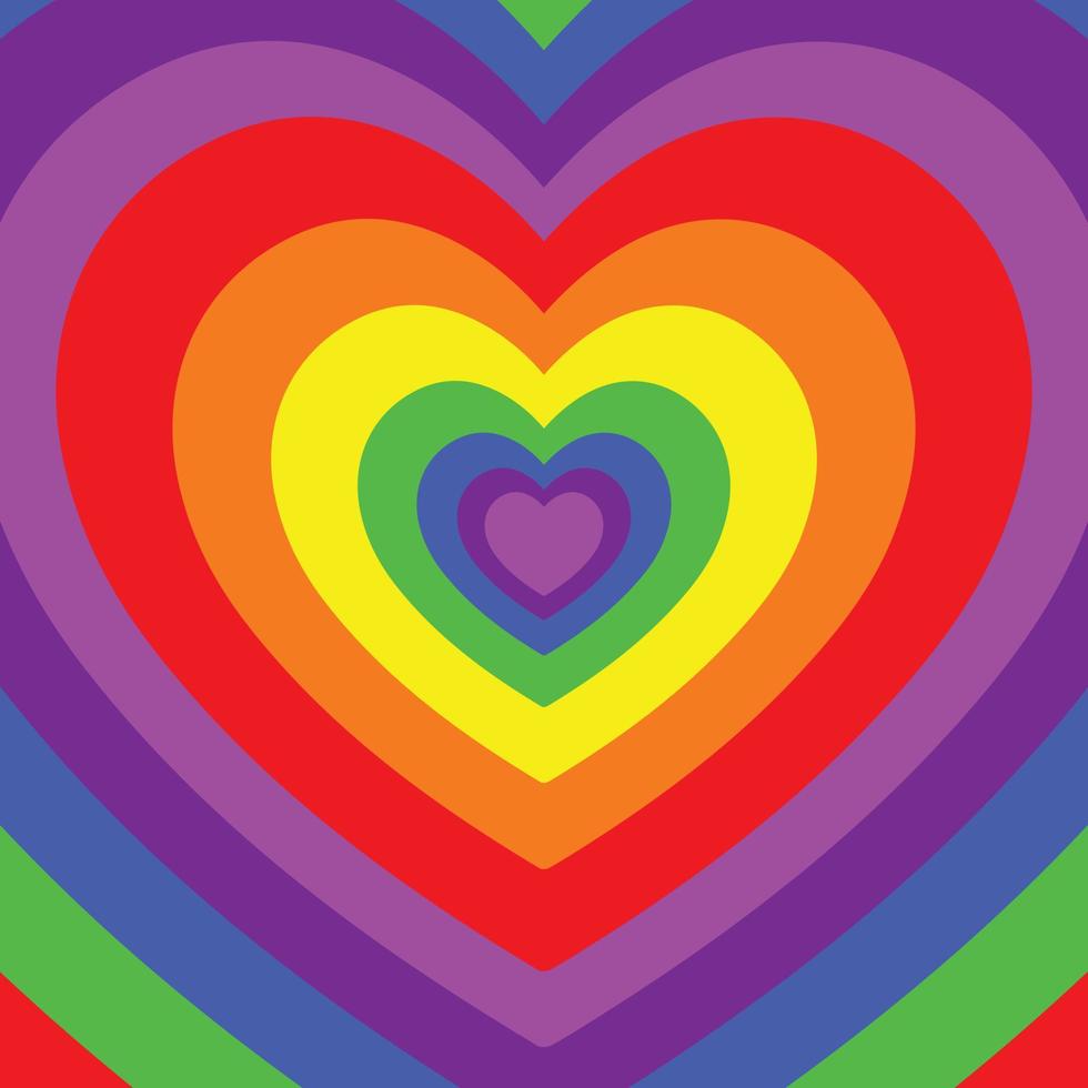 abstract regenboog kleur hart illustratie vector