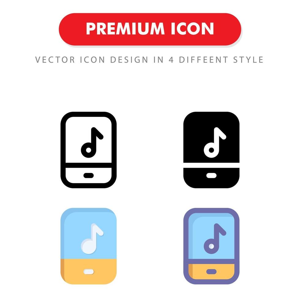 muziekspeler icon pack geïsoleerd op een witte achtergrond. voor uw websiteontwerp, logo, app, ui. vectorafbeeldingen illustratie en bewerkbare beroerte. eps 10. vector