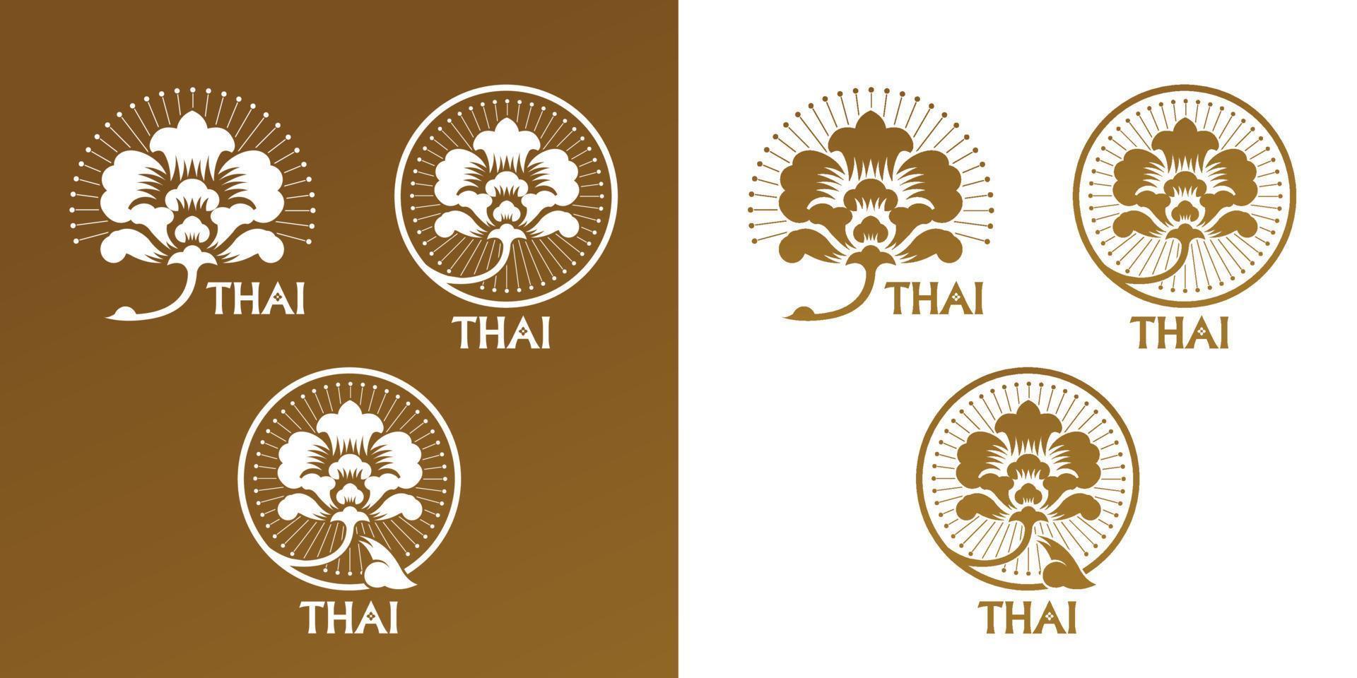 Thais kunsten element voor Thais grafisch ontwerp vector illustratie.