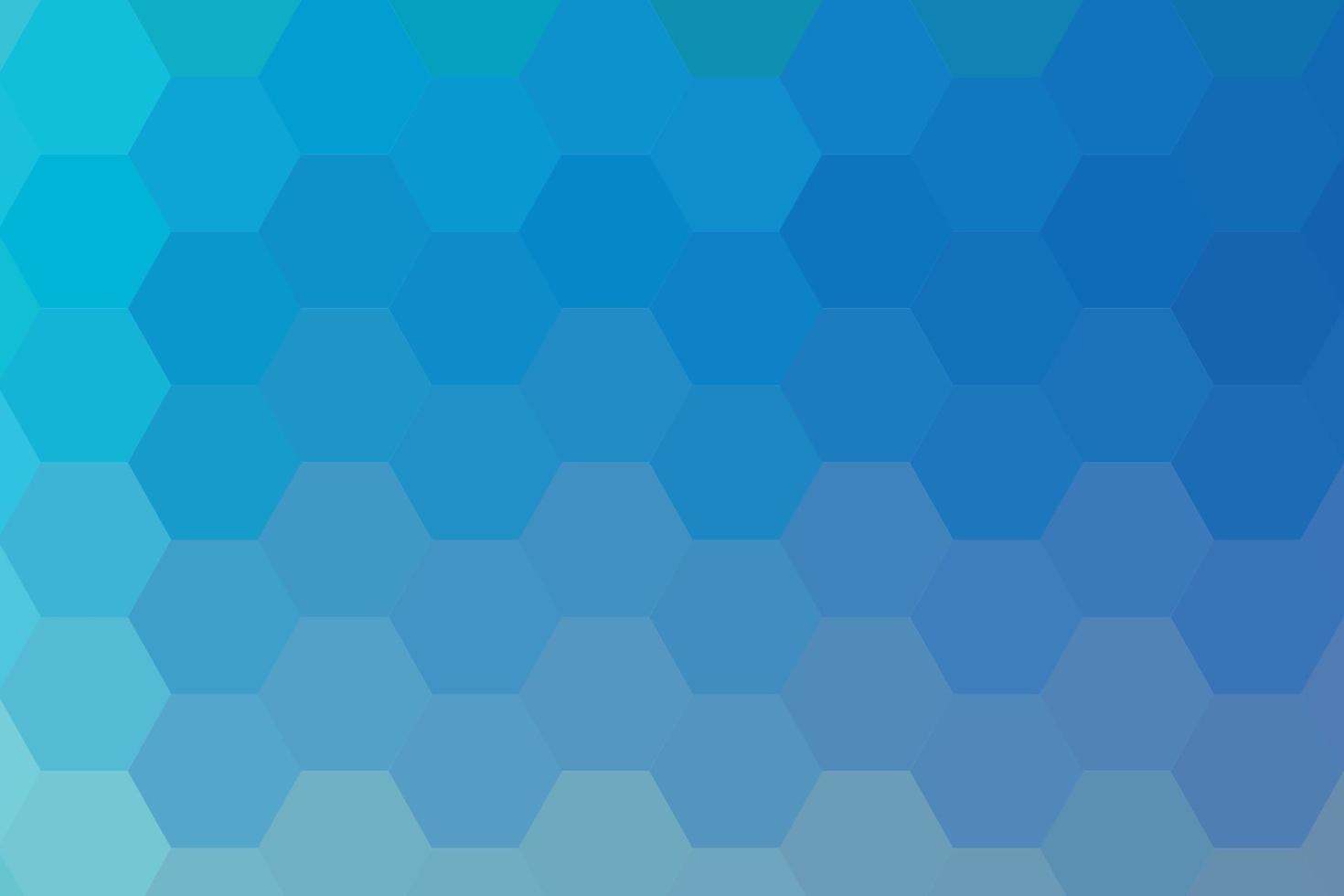 achtergrond van blauw gekleurde zeshoeken, helling achtergrond vector