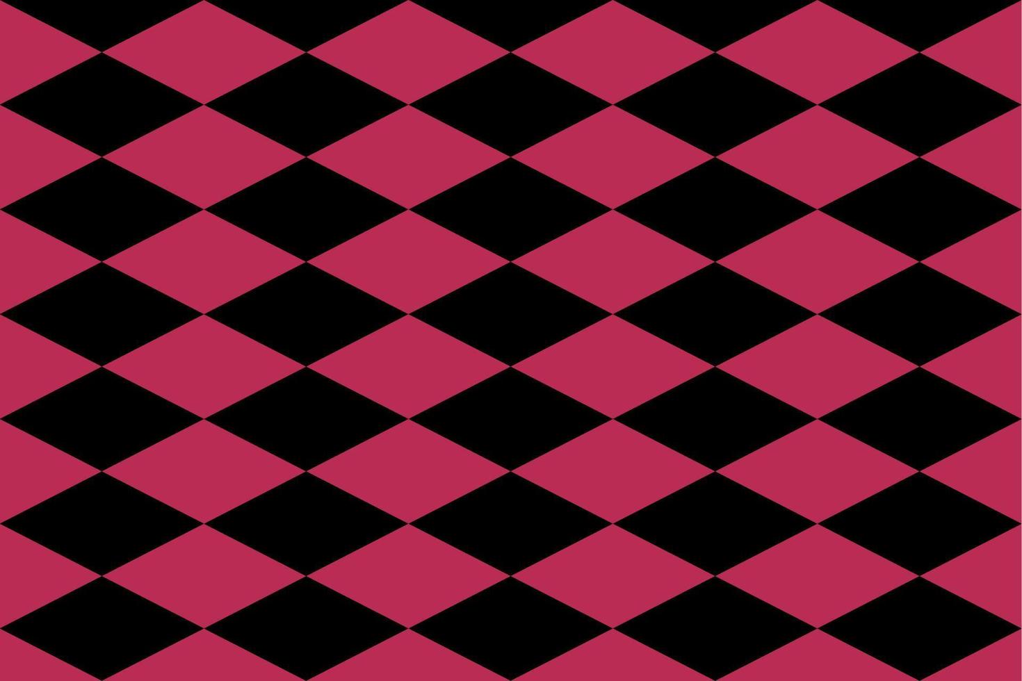 viva magenta en zwart ruit patroon vector