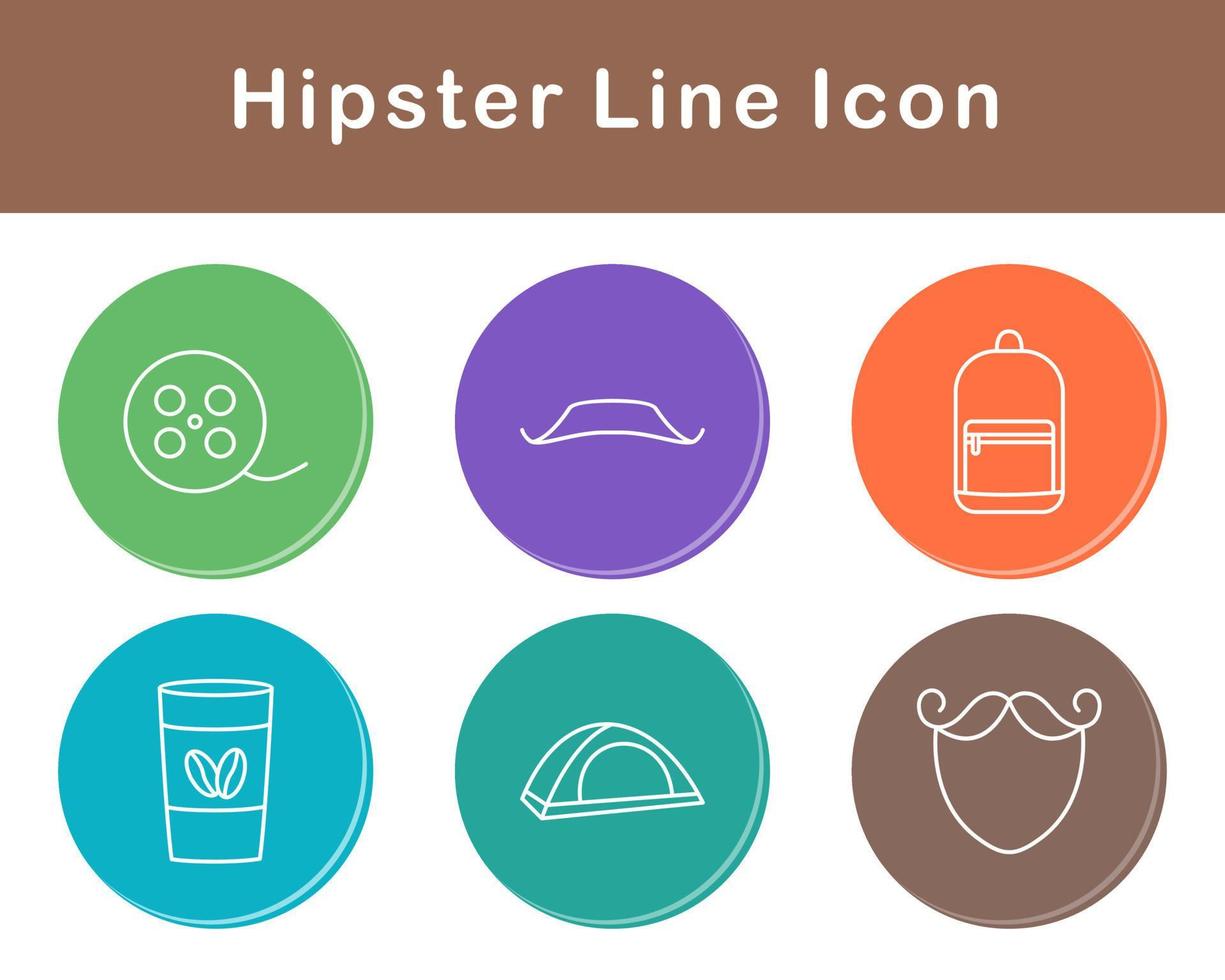 hipster vector icoon reeks