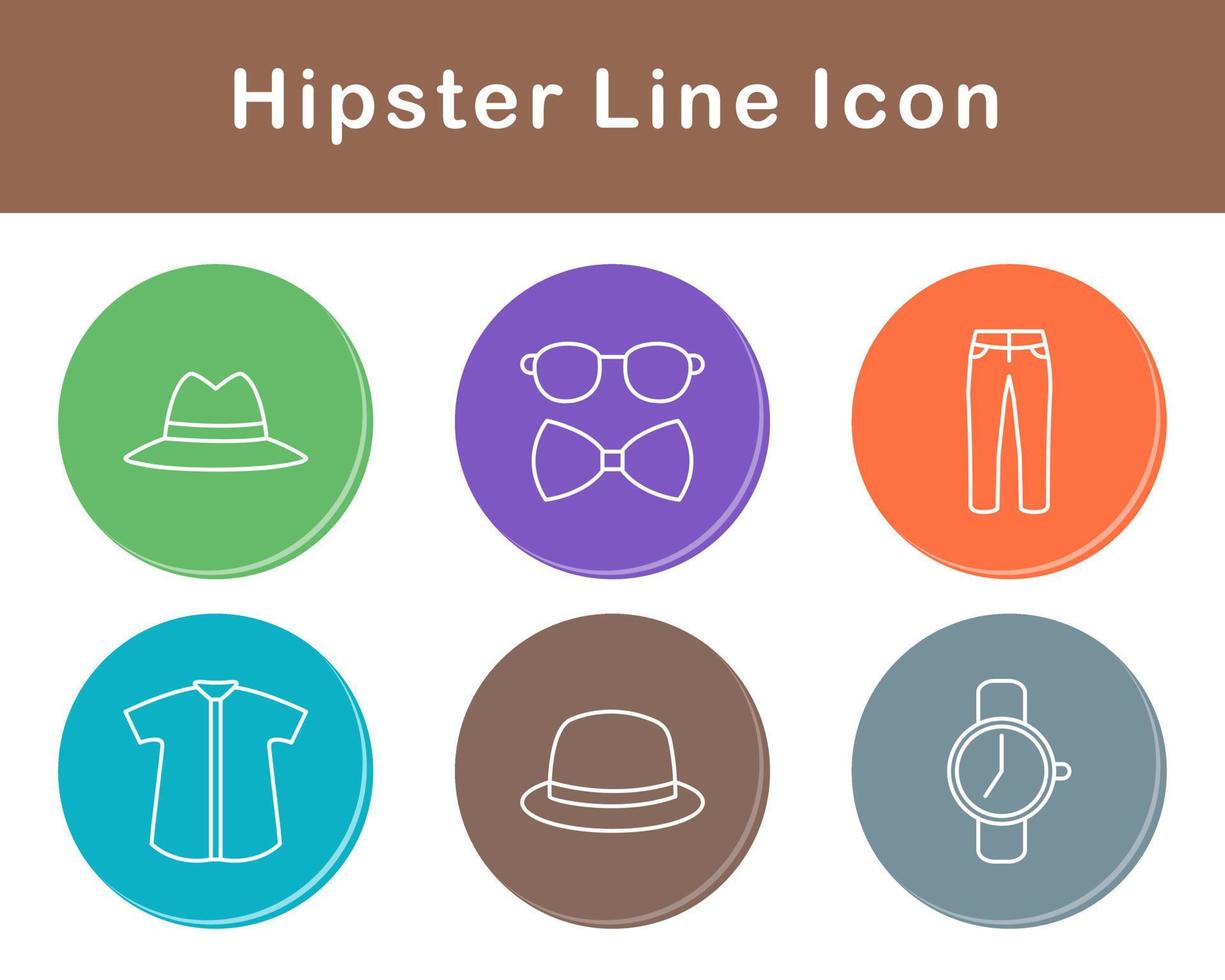 hipster vector icoon reeks