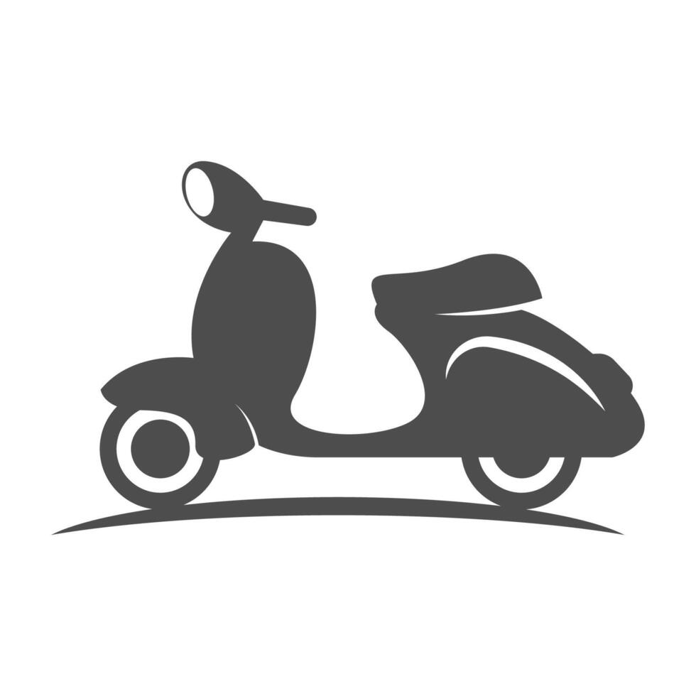 scooter icoon logo ontwerp vector
