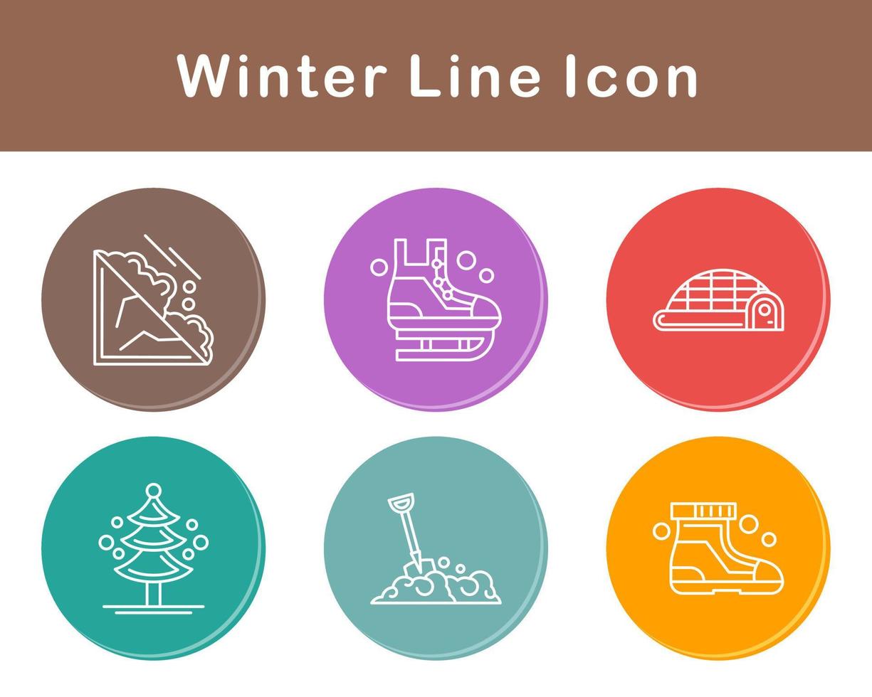 winter vector icoon reeks