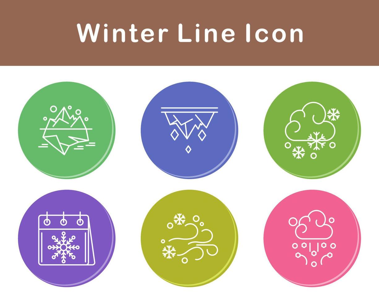 winter vector icoon reeks