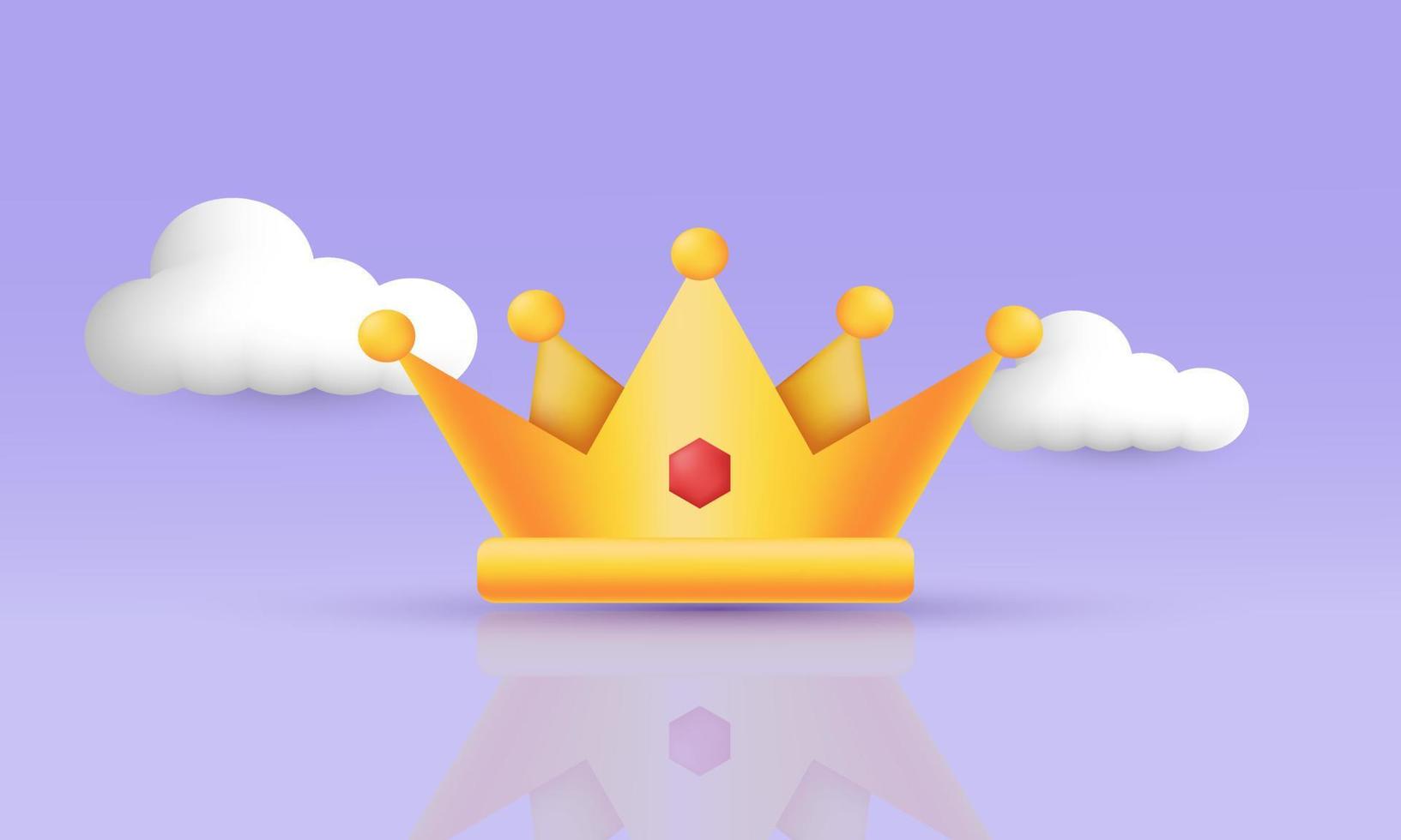 illustratie creatief modern icoon kroon voorwerp symbolen spel elementen geïsoleerd Aan achtergrond vector