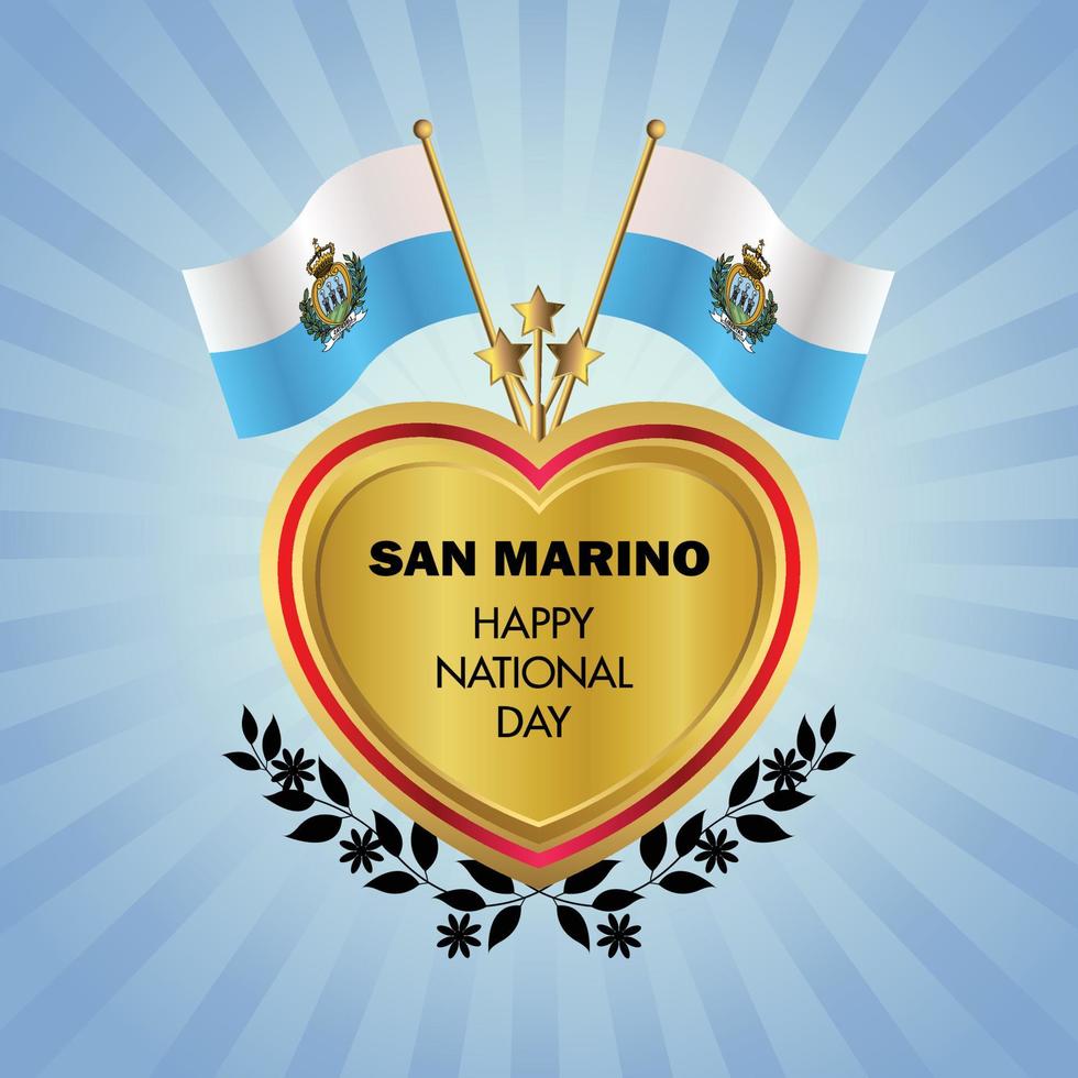 san marino nationaal dag , nationaal dag cakes vector