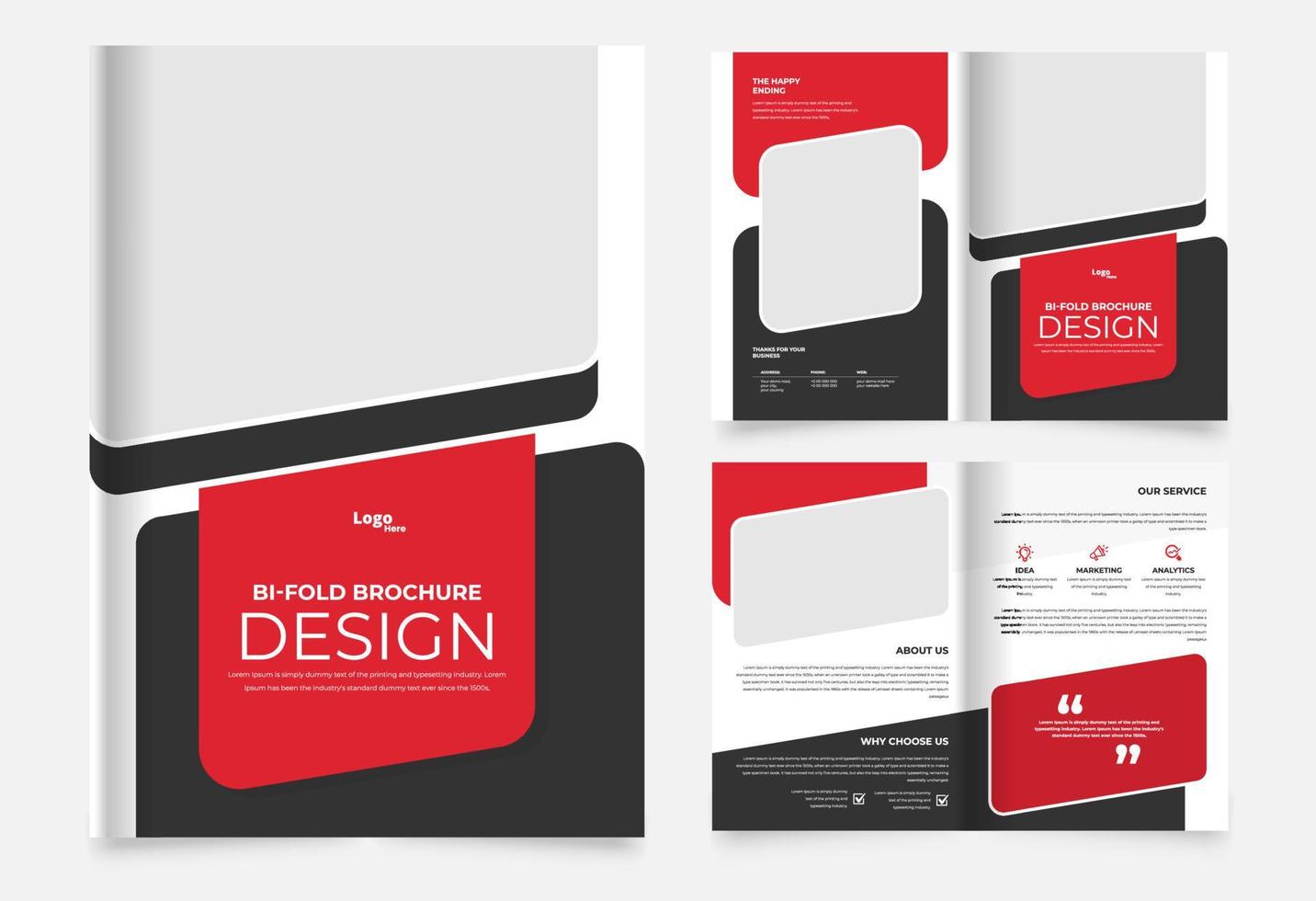 creatief professioneel abstract bedrijf brochure ontwerp sjabloon vector
