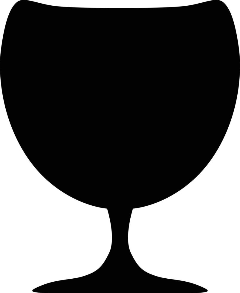 wijn glas vector icone ontwerp. vlak icoon.