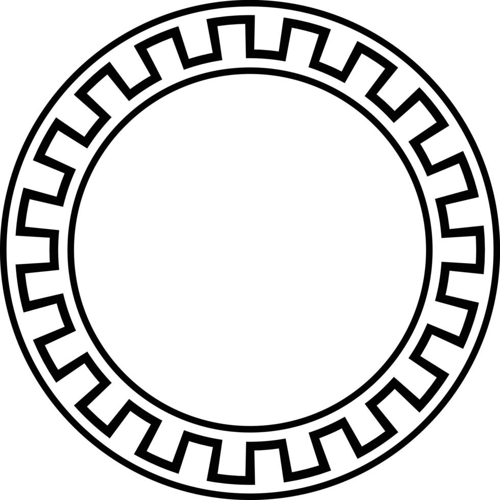 Grieks kader vector icoon ontwerp. vlak icoon van oude kader.