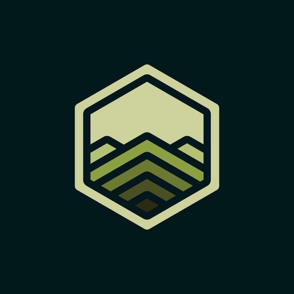 modern berg logo illustratie ontwerp voor uw bedrijf of bedrijf vector
