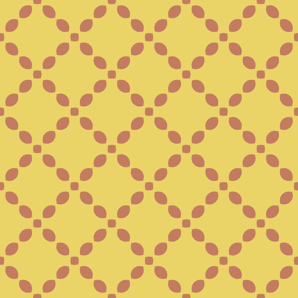rood patroon Aan geel naadloos ontwerp achtergrond. vector