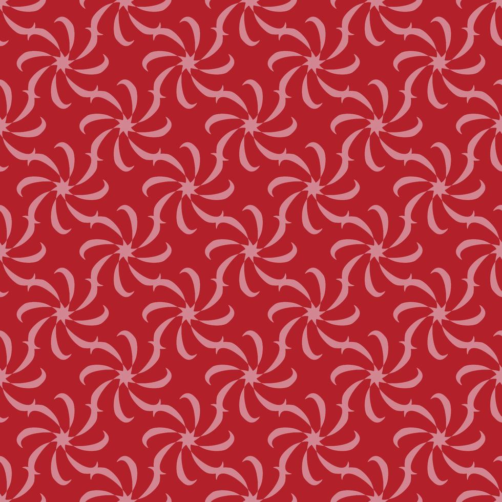 roze patroon Aan rood naadloos achtergrond. vector