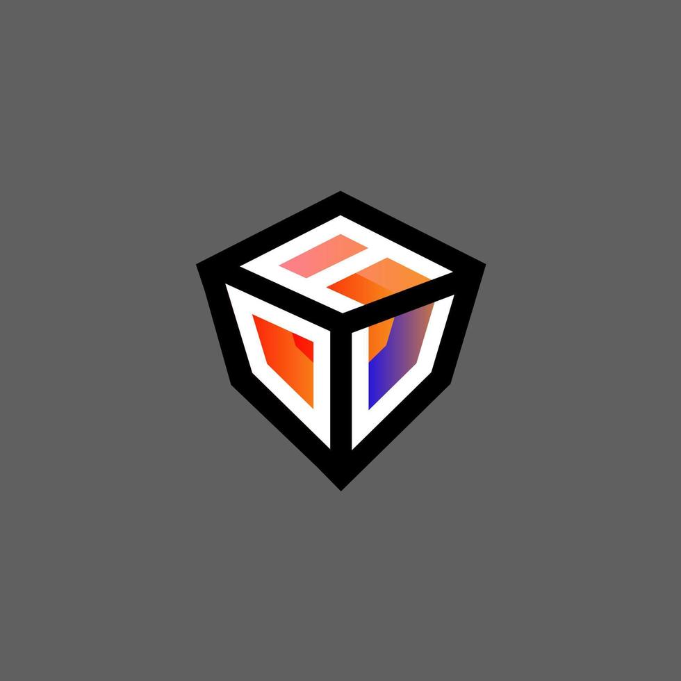 aou brief logo creatief ontwerp met vector grafisch, aou gemakkelijk en modern logo.