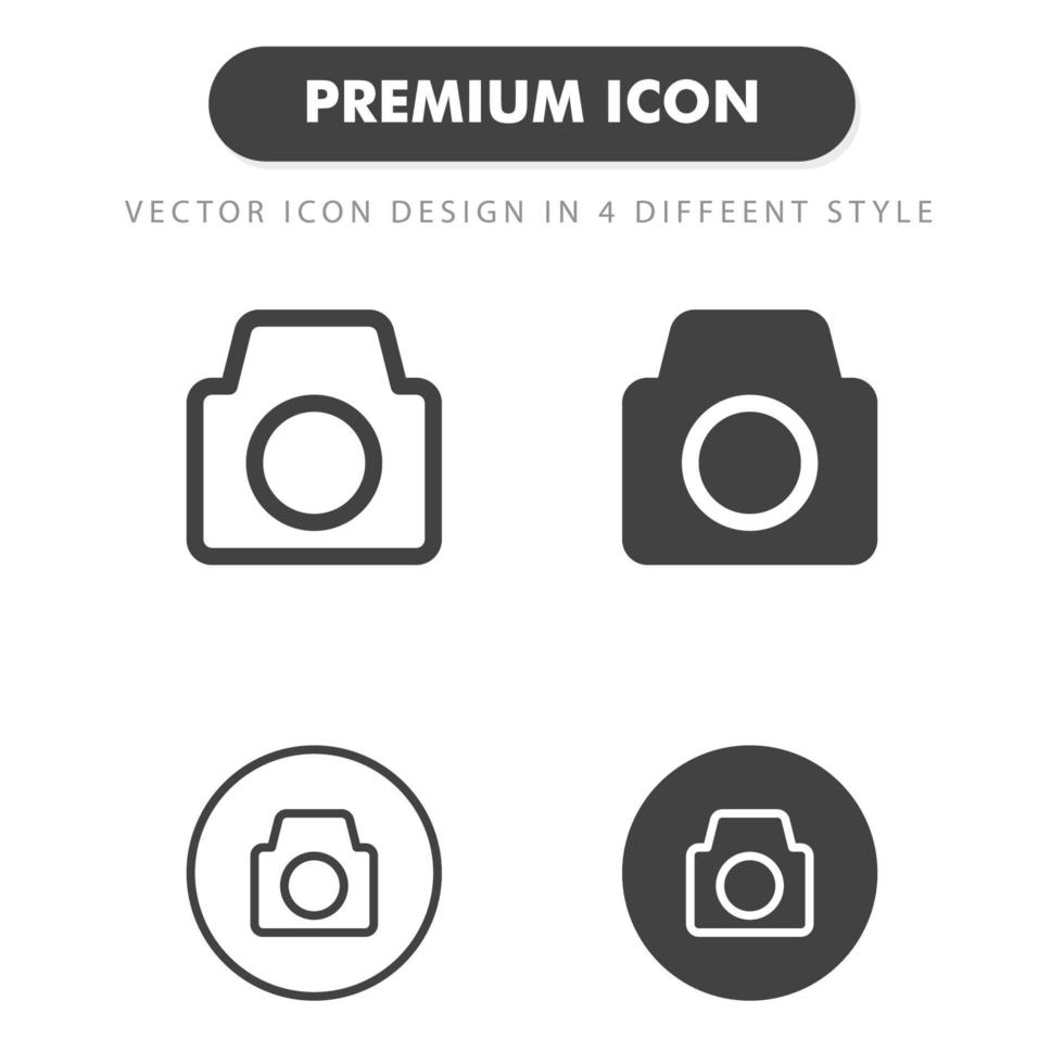 camera-icoontje geïsoleerd op een witte achtergrond. voor uw websiteontwerp, logo, app, ui. vectorafbeeldingen illustratie en bewerkbare beroerte. eps 10. vector