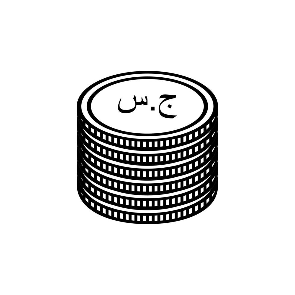 republiek van de Soedan valuta symbool, sudanees pond icoon, sdg teken. vector illustratie