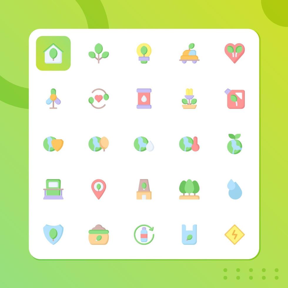 milieu icon pack geïsoleerd op een witte achtergrond. voor uw websiteontwerp, logo, app, ui. vectorafbeeldingen illustratie en bewerkbare beroerte. eps 10. vector