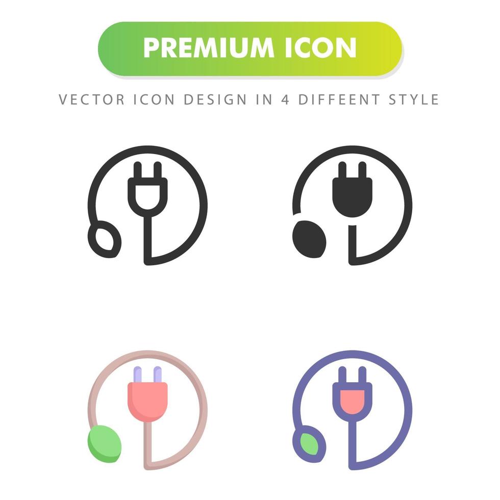stekker pictogram geïsoleerd op een witte achtergrond. voor uw websiteontwerp, logo, app, ui. vectorafbeeldingen illustratie en bewerkbare beroerte. eps 10. vector