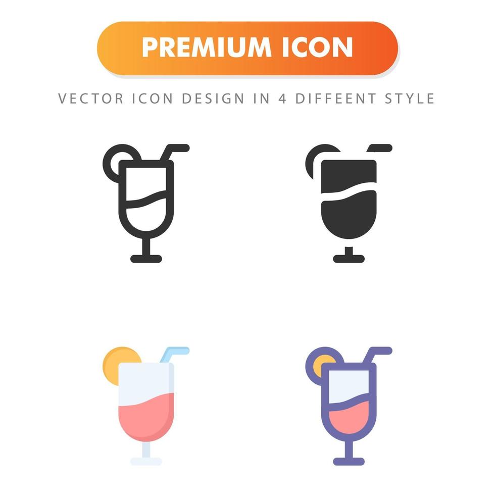 cocktail pictogram geïsoleerd op een witte achtergrond. voor uw websiteontwerp, logo, app, ui. vectorafbeeldingen illustratie en bewerkbare beroerte. eps 10. vector