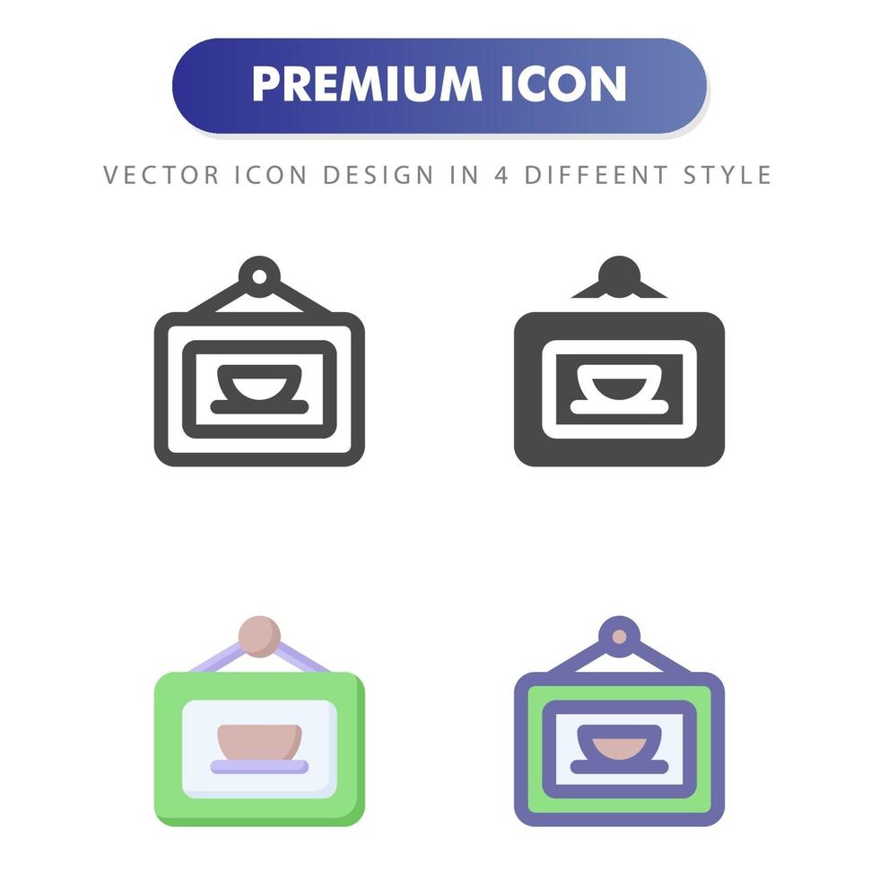 koffie teken icon pack geïsoleerd op een witte achtergrond. voor uw websiteontwerp, logo, app, ui. vectorafbeeldingen illustratie en bewerkbare beroerte. eps 10. vector