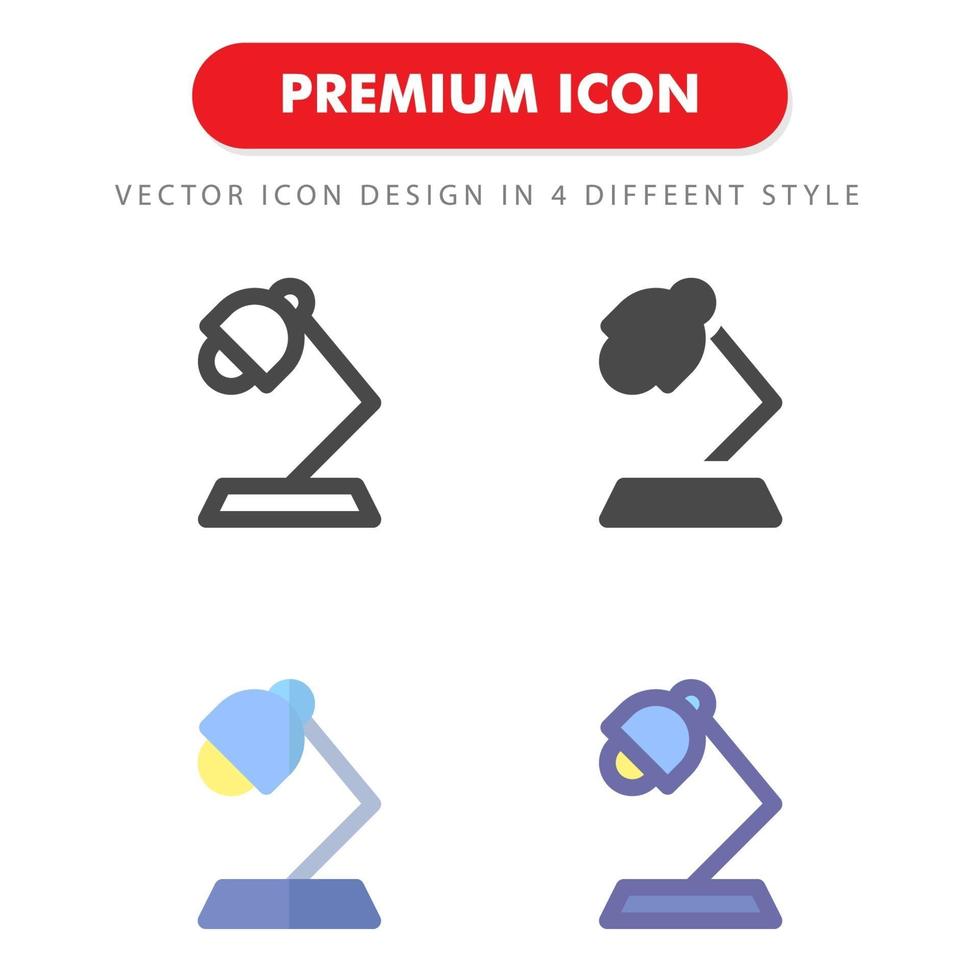 bureaulamp icon pack geïsoleerd op een witte achtergrond. voor uw websiteontwerp, logo, app, ui. vectorafbeeldingen illustratie en bewerkbare beroerte. eps 10. vector