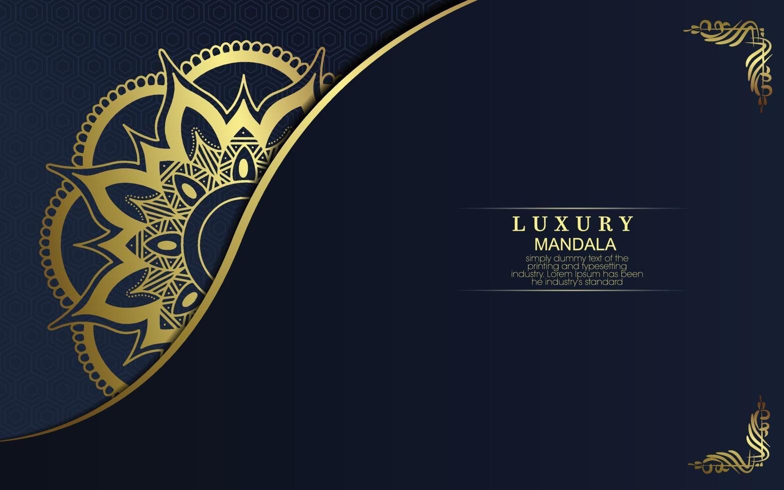 luxe sier mandala achtergrond met Arabische islamitische Oost-patroonstijl premium vector