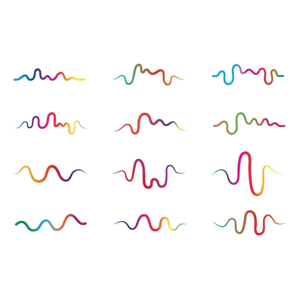 geluidsgolven vector illustratie set