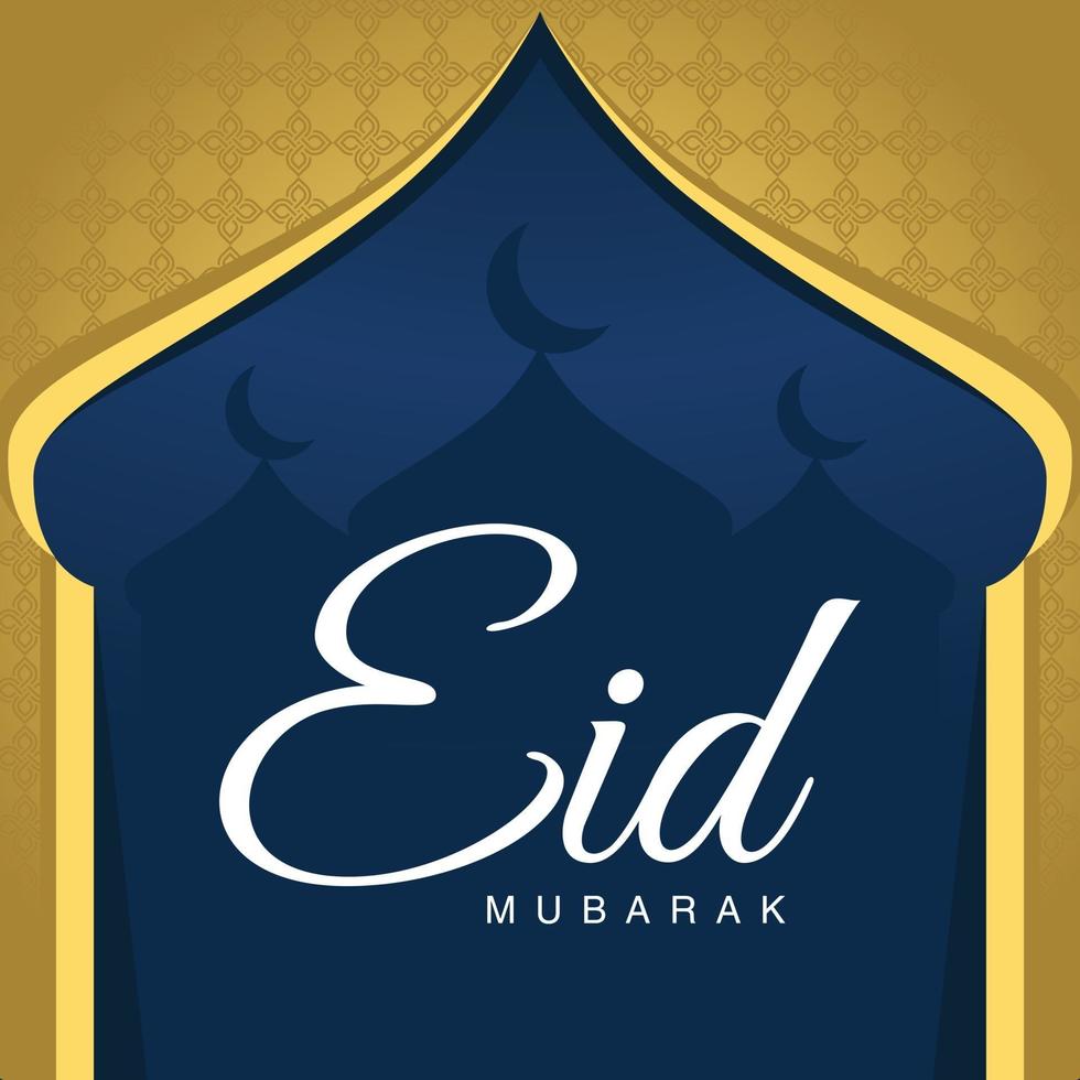 gelukkige eid mubarak selamat hari raya idul fitri vector