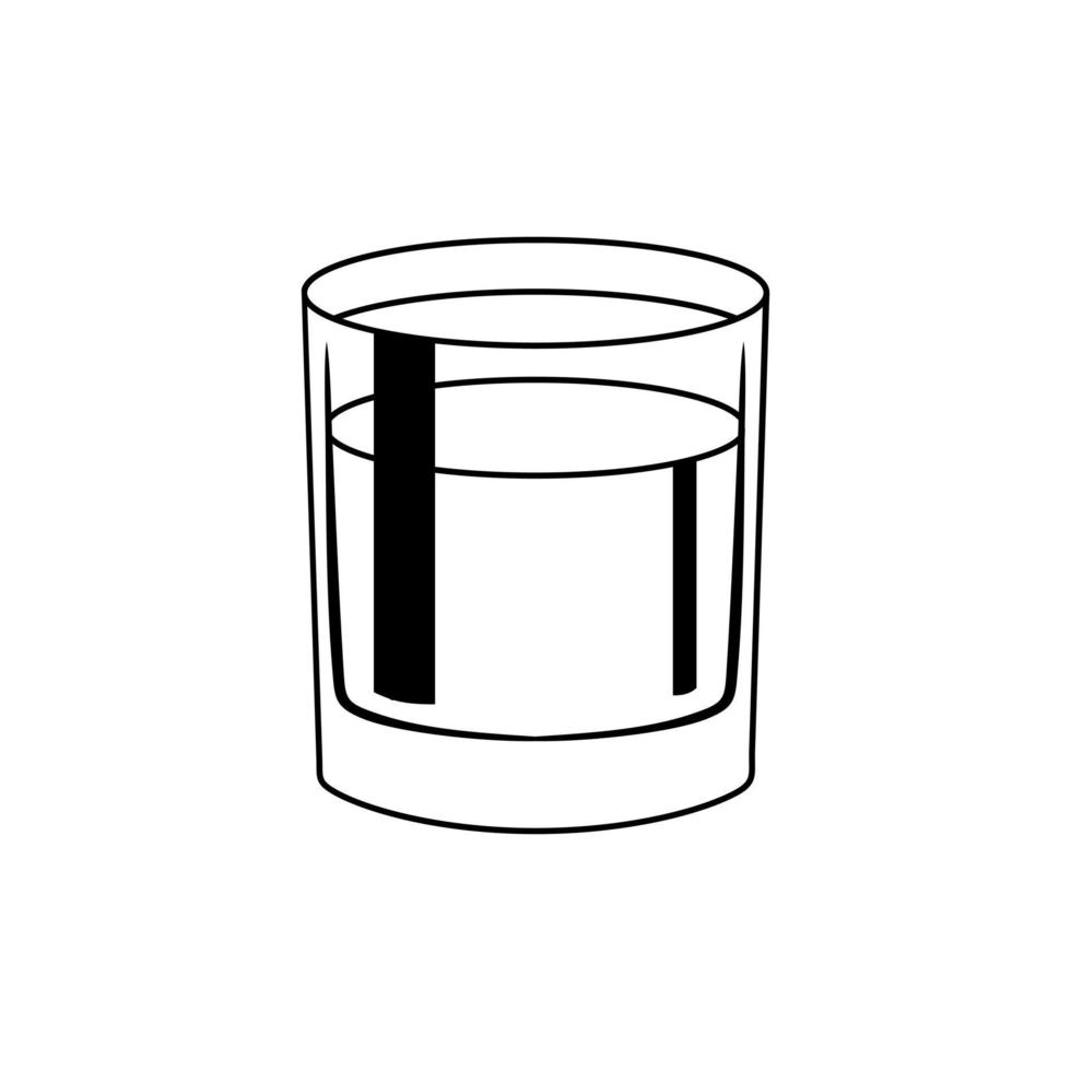 schot bril icoon vector. drinken illustratie teken. bar illustratie teken. vector