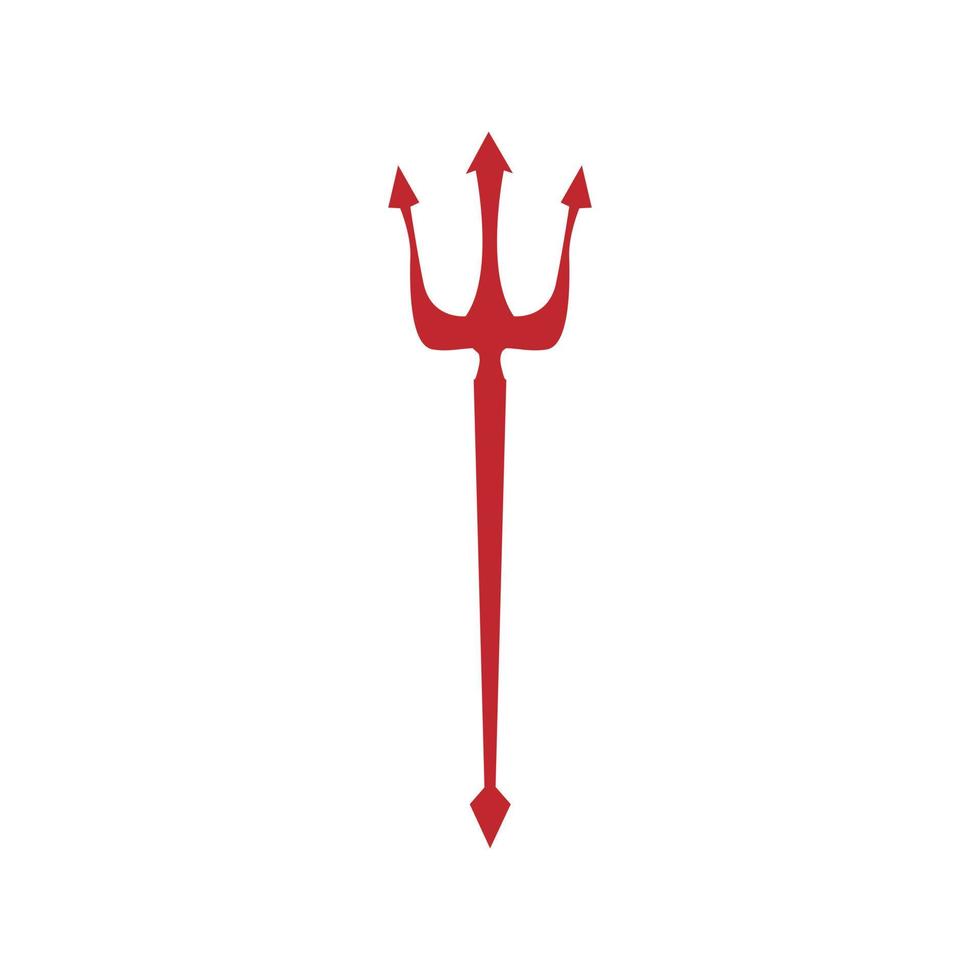 drietand duivel icoon vector. hooivork illustratie teken. hel symbool. vector