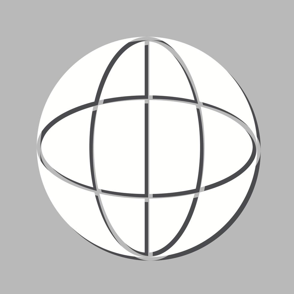 uniek wereldbol vector icoon