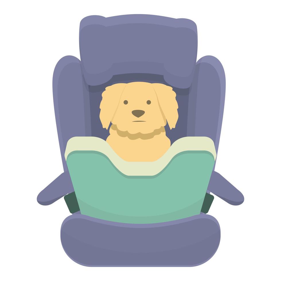 weg hond auto stoel icoon tekenfilm vector. reizen reis vector