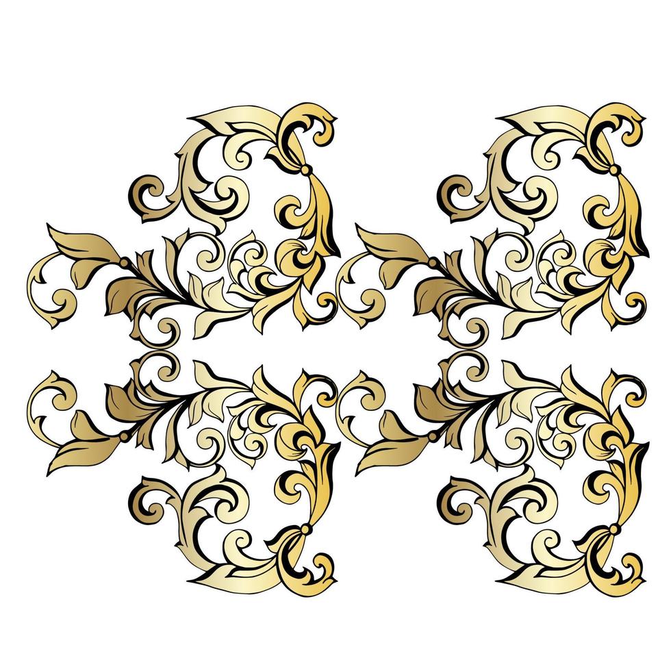 vector damast vintage barokke scroll ornament swirl. Victoriaanse monogram heraldische schild werveling. retro bloemen blad patroon grens gebladerte antiek acanthus kalligrafie gegraveerd tattoo.tile decor element