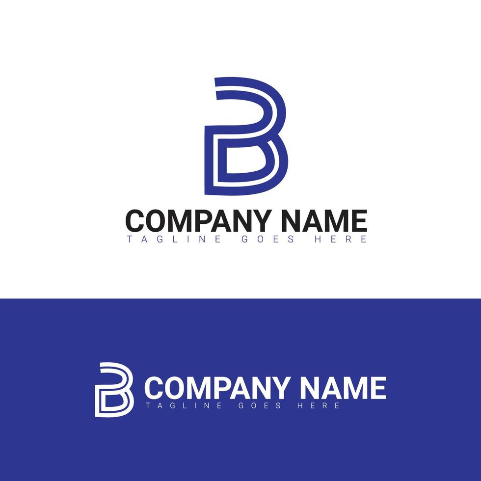 b brief logo, b brief markering, b logo, b eerste logo icoon vector