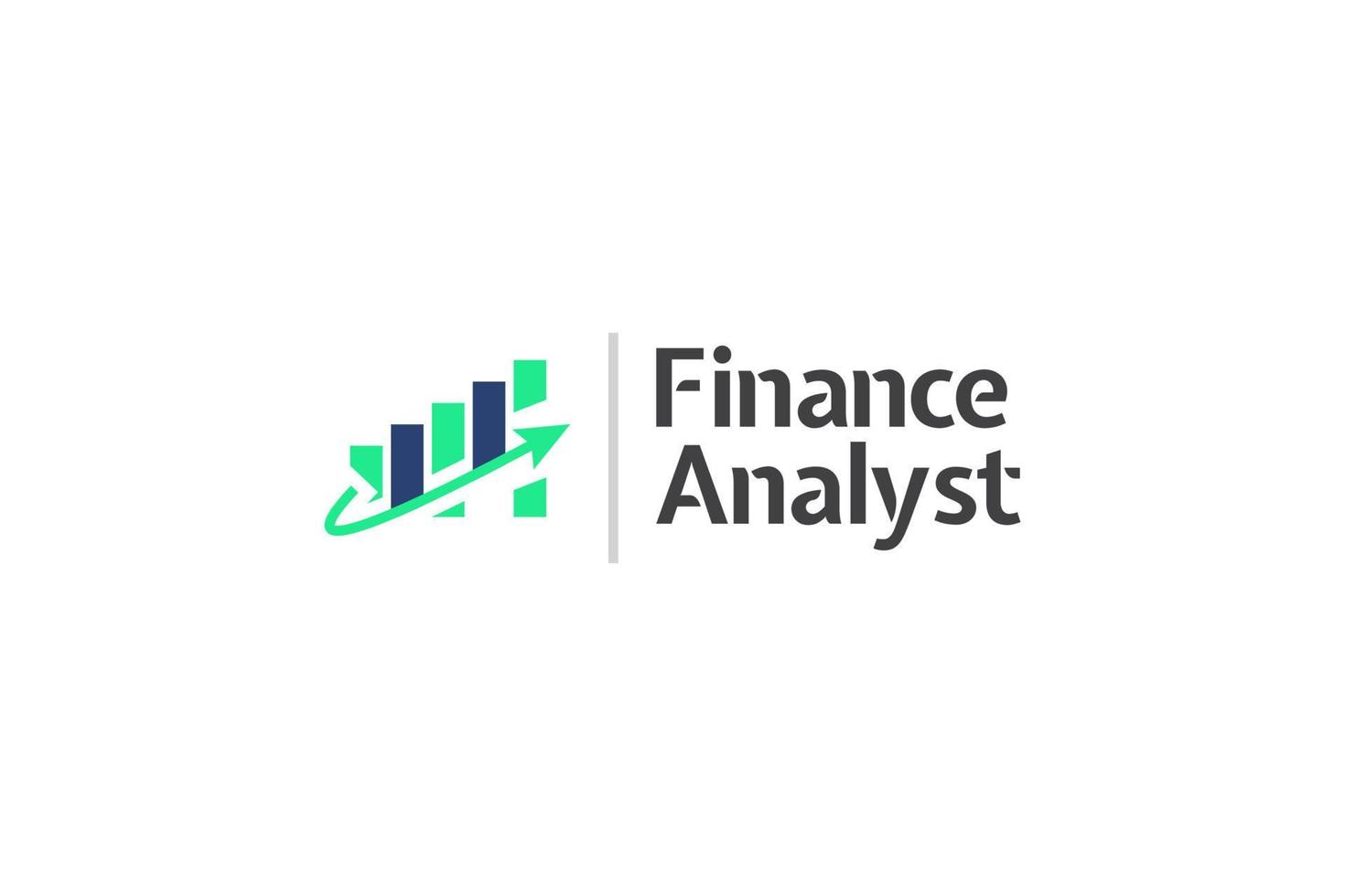 financiën, accounting of afzet logo ontwerp. geschikt voor financieel, analist, investering, of bank bedrijf logo vector