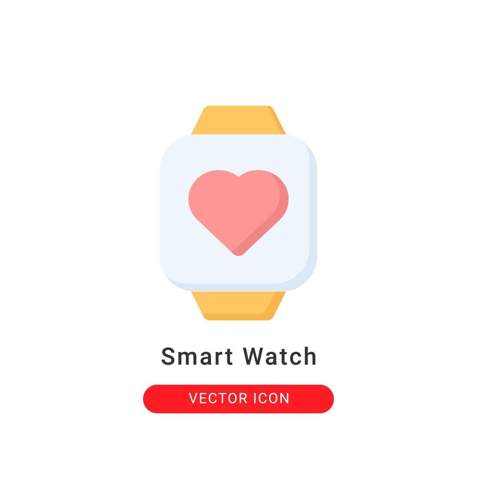 smartwatch pictogram vectorillustratie. smartwatch pictogram plat ontwerp. vector