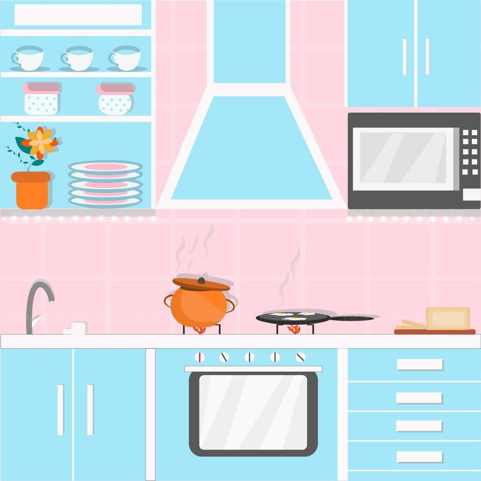 design keuken interieur vector