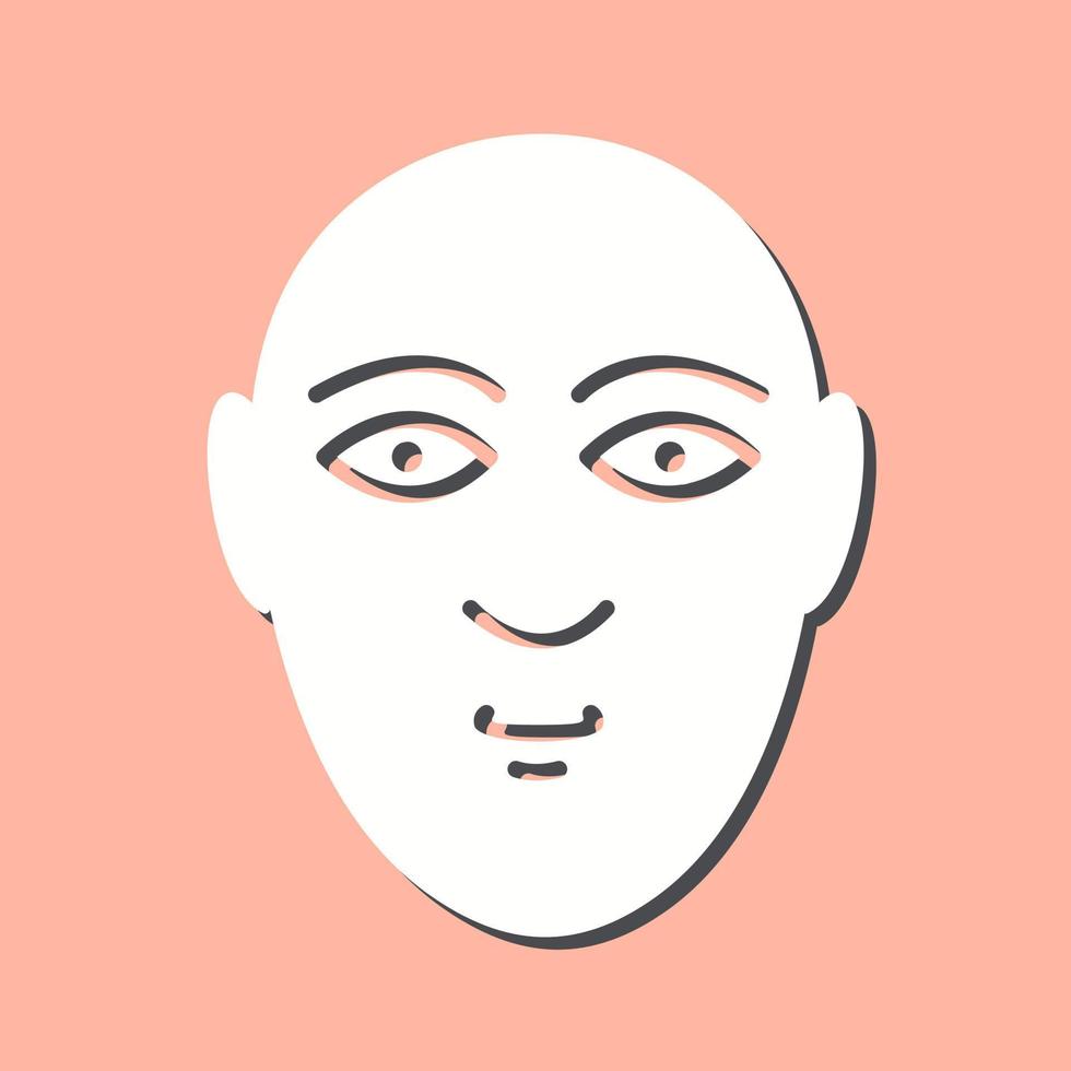 menselijk gezicht vector icoon