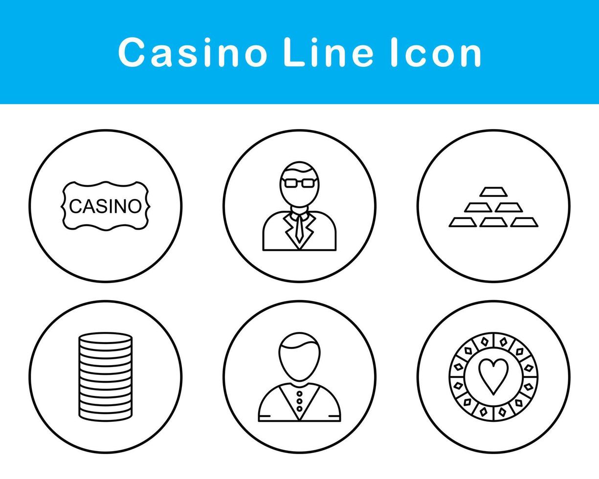 casino vector icoon reeks