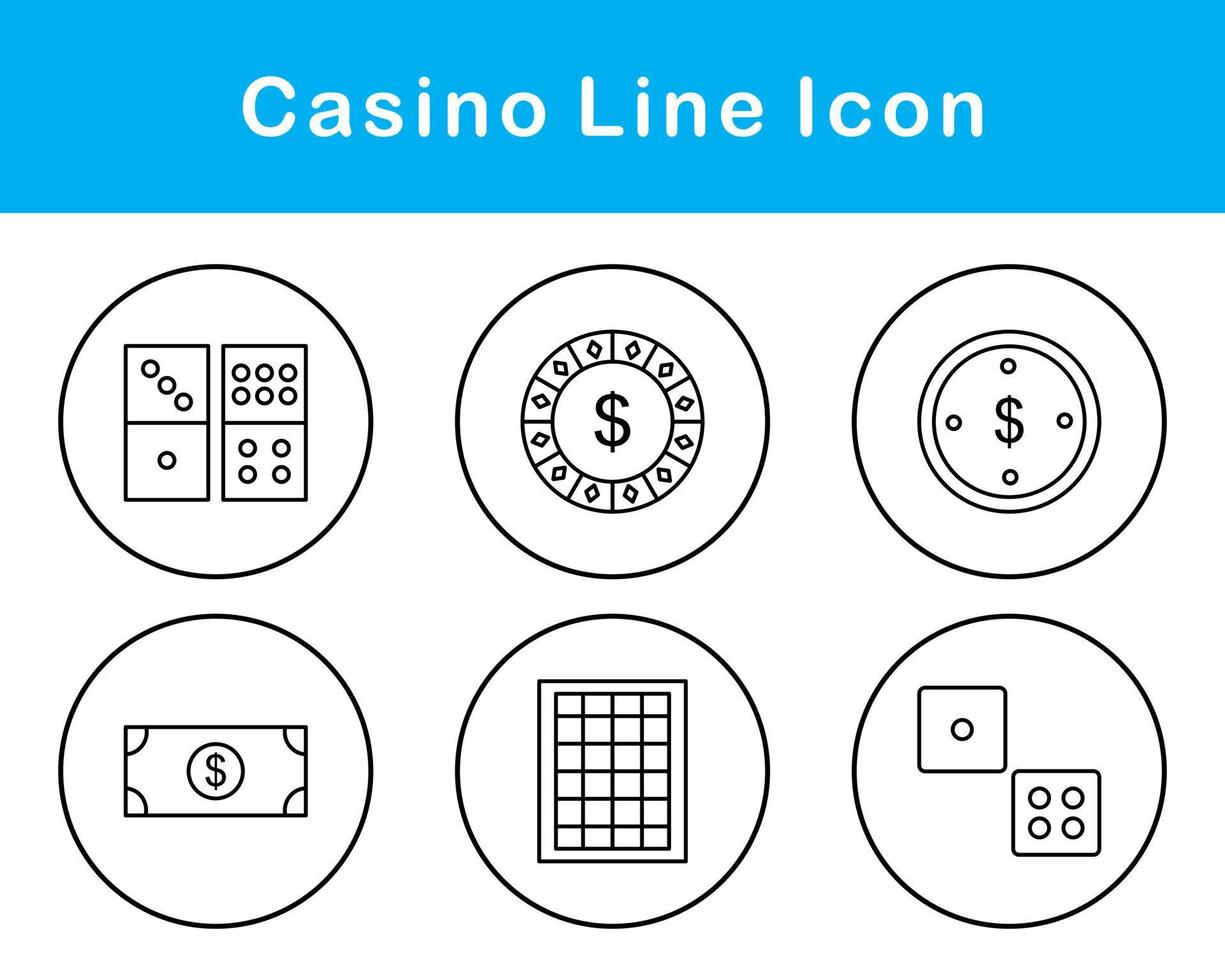 casino vector icoon reeks