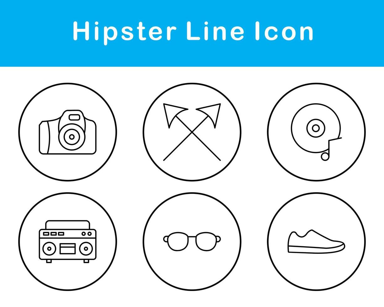 hipster vector icoon reeks