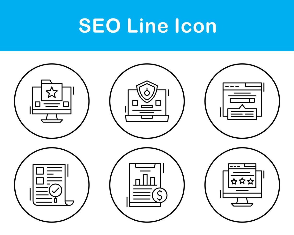 seo vector icoon reeks