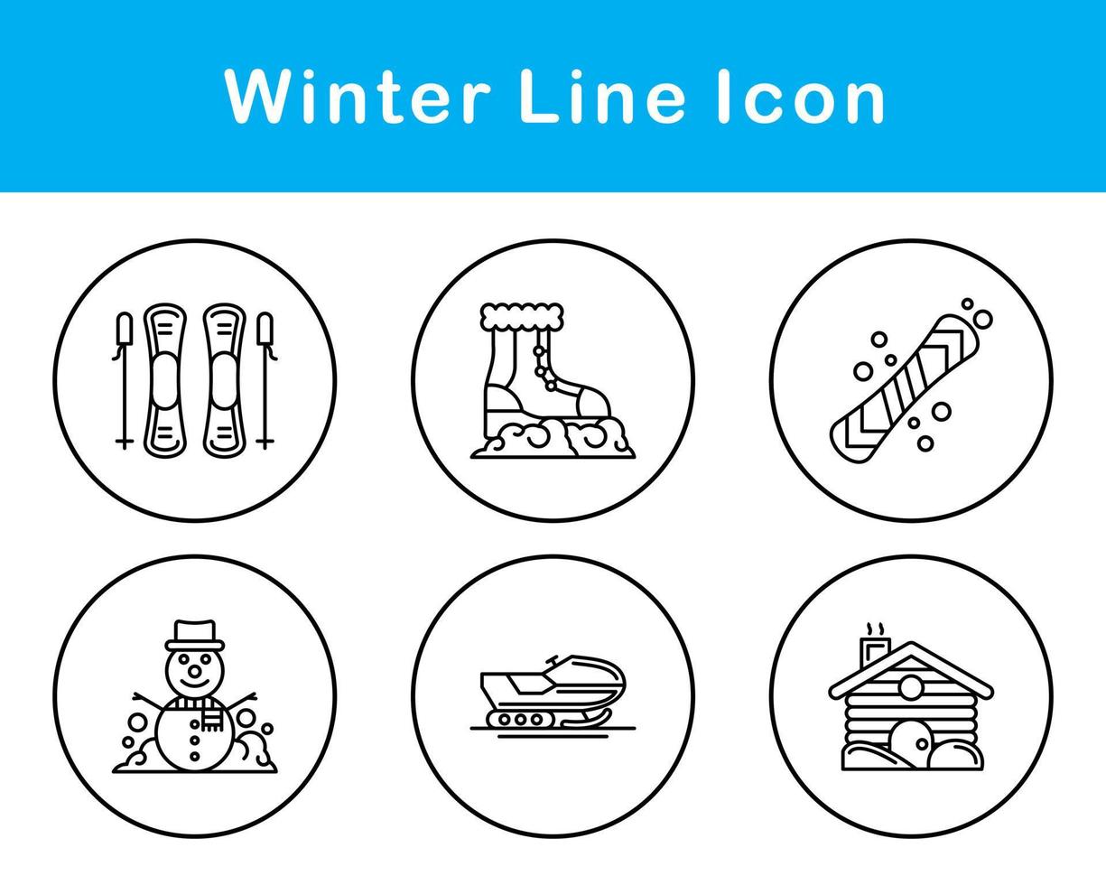 winter vector icoon reeks