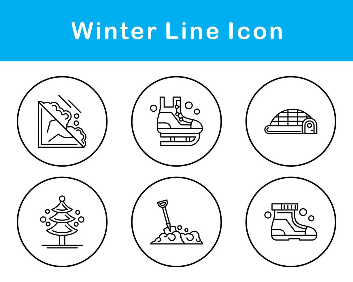 winter vector icoon reeks