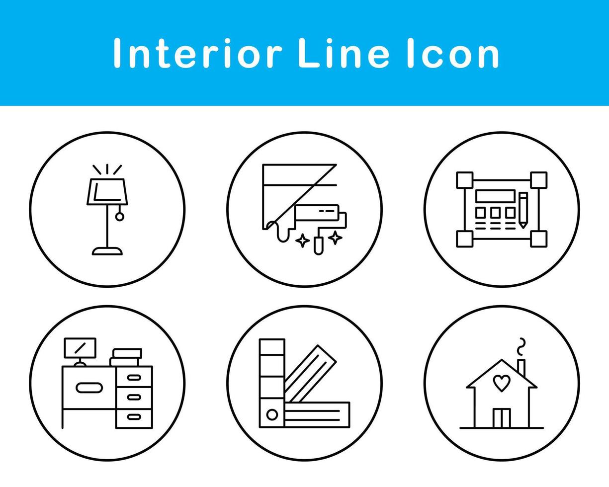 interieur vector icoon reeks